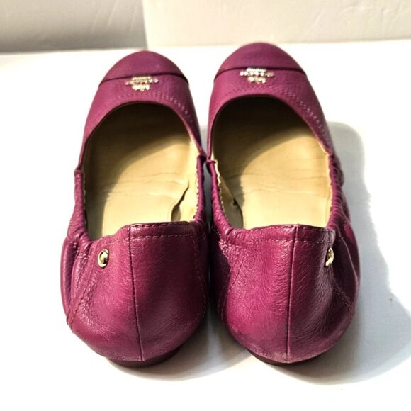 Coach Camilla Fuschia Pink Leather Ballet Flats Women's Size 6.5 - Picture 8 of 10